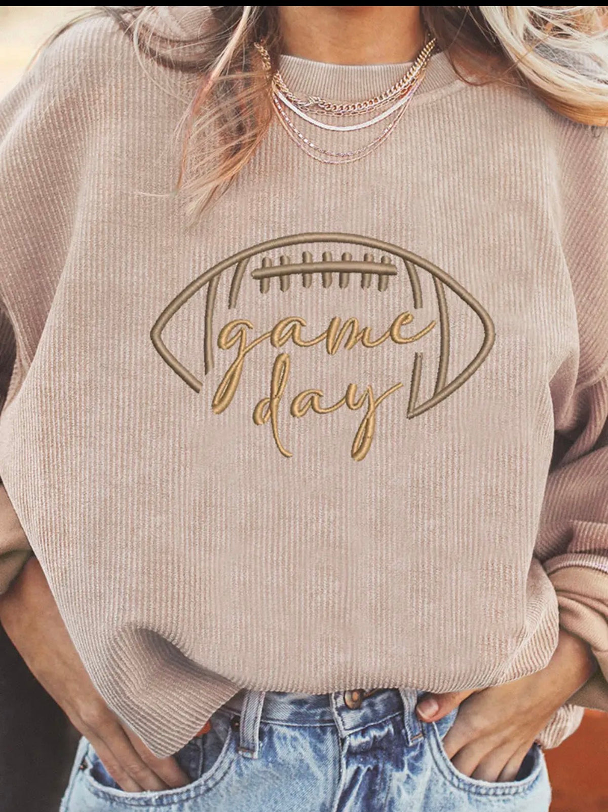 Game Day Corduroy Sweatshirt