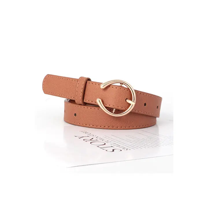 Open Circle Pin Fashion Belt