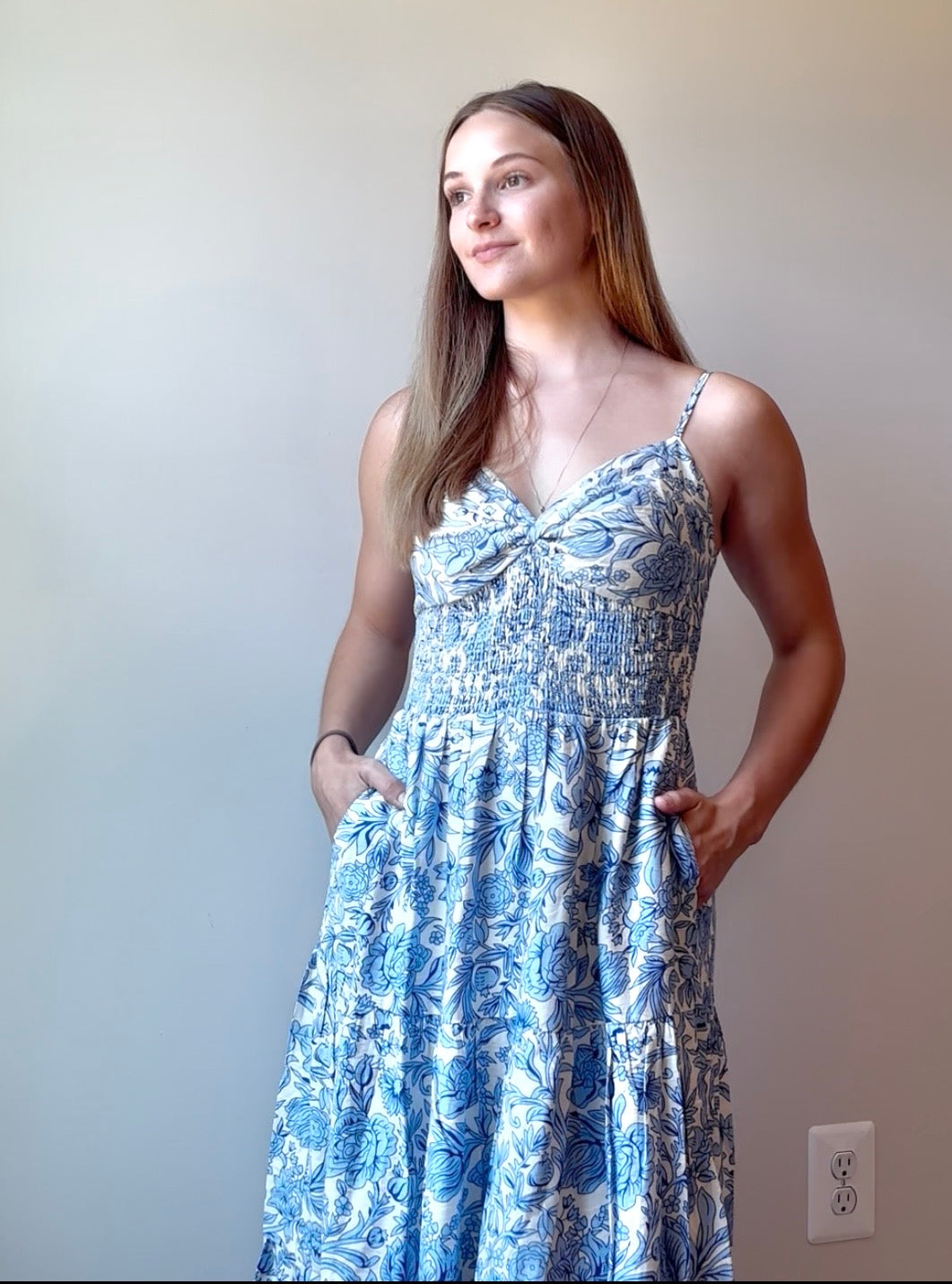 Asymmetrical Tiered Maxi Dress
