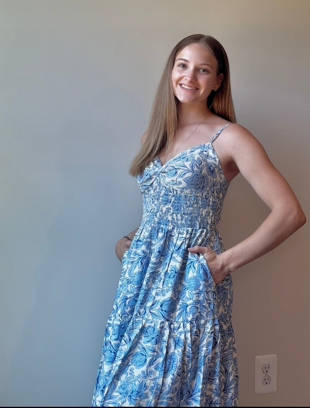 Asymmetrical Tiered Maxi Dress