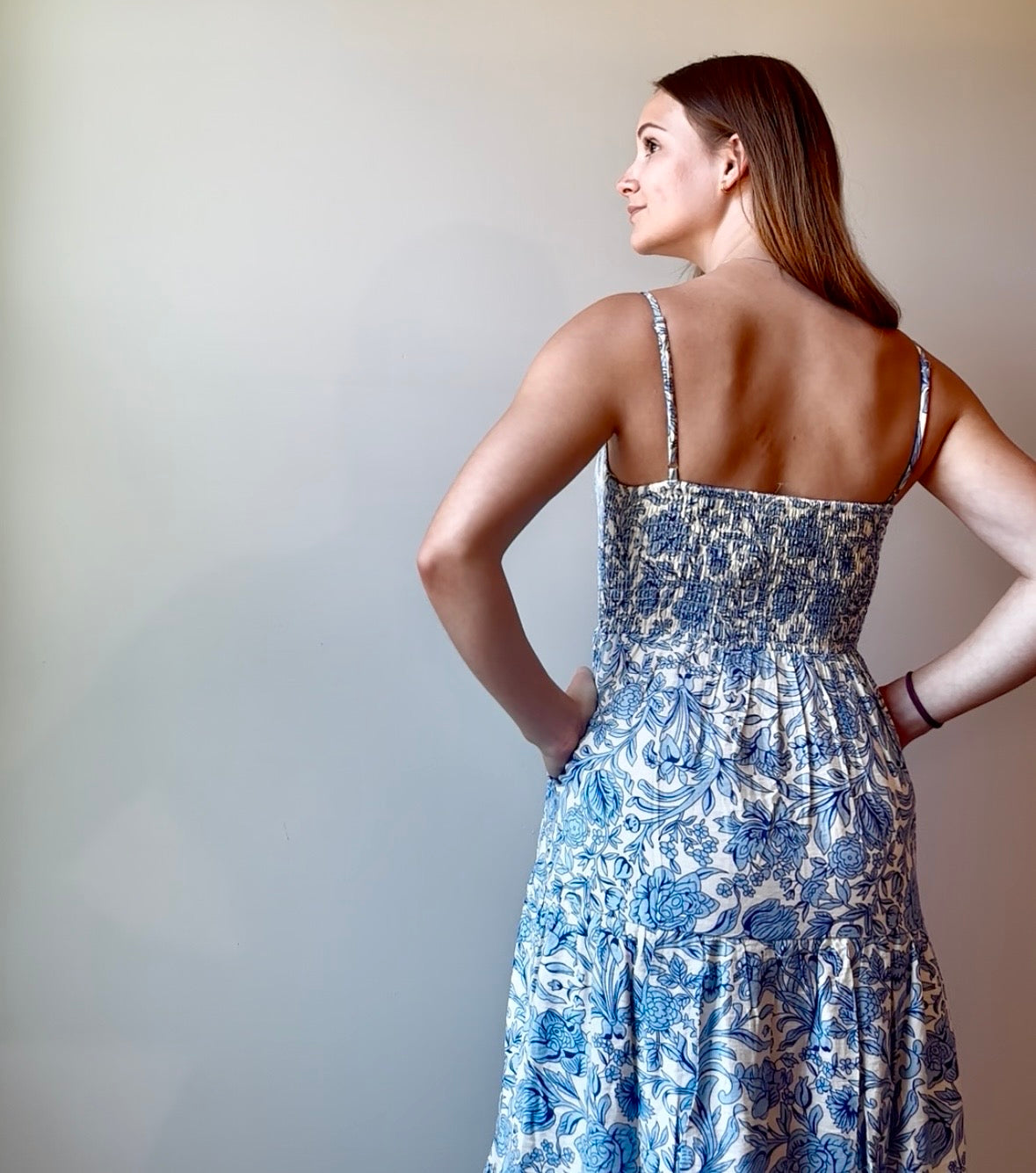 Asymmetrical Tiered Maxi Dress
