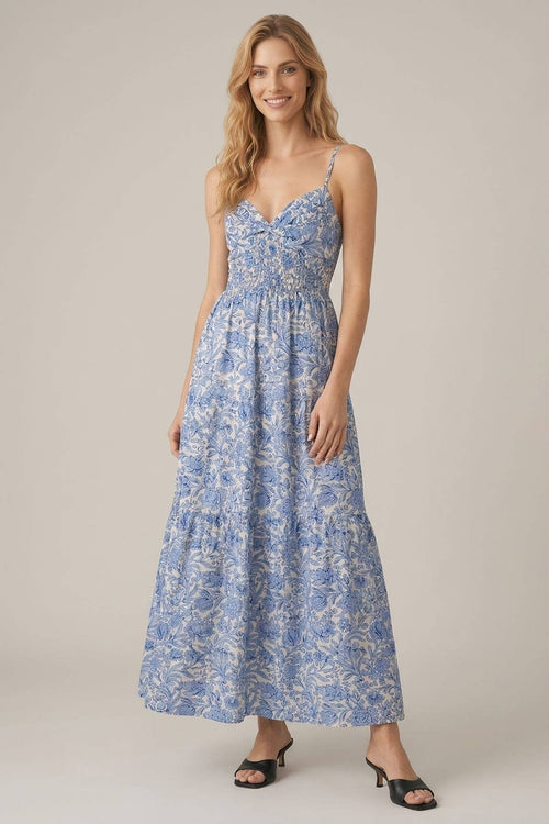 Asymmetrical Tiered Maxi Dress